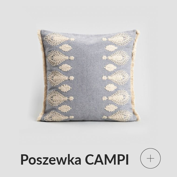 Poszewka dekoracyjna z haftem