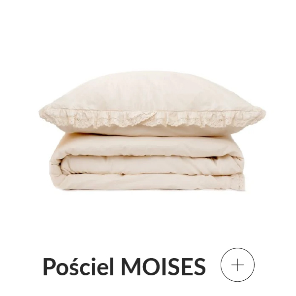 Pościel beżowa z koronką