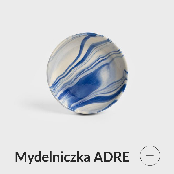 Mydelniczka w niebieski wzór