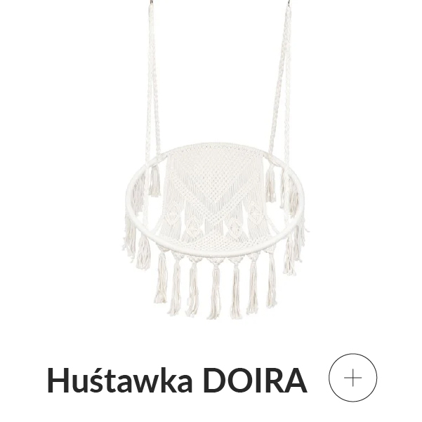 Huśtawka w stylu boho