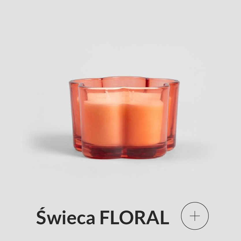 Świeca zapachowa czerwona pomarańcza
