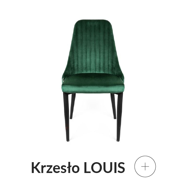 Krzesło zielone welurowe