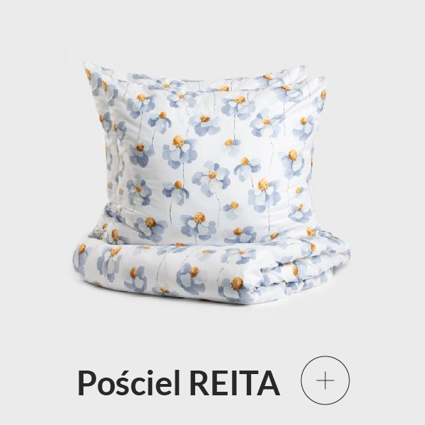Pościel w niebieskie kwiaty