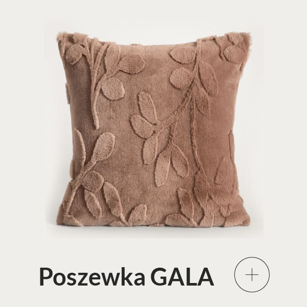 Poszewka jesienna brązowa w liście