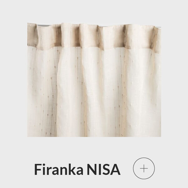 Firanka woalowa wytłaczana beżowa
