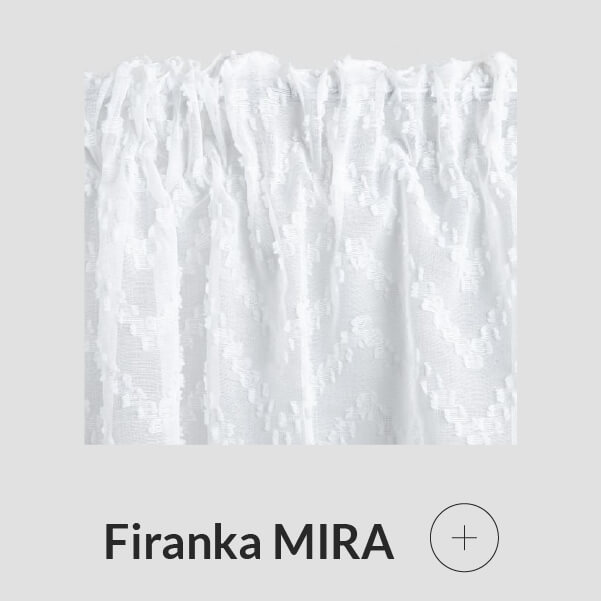 Firanka woalowa wytłaczana biała