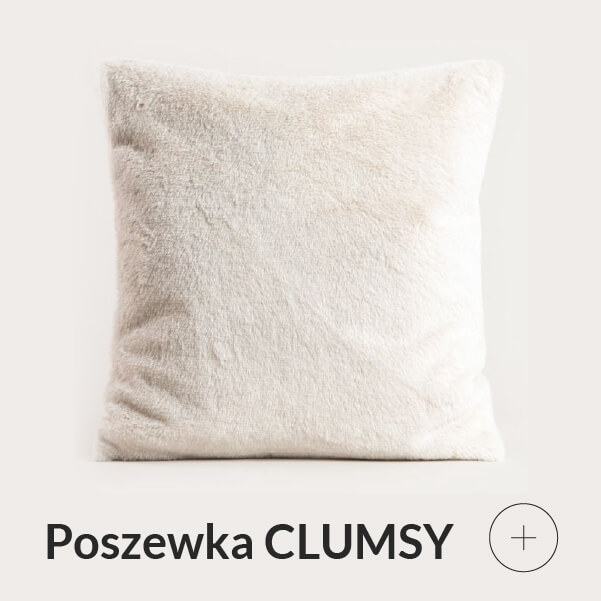 Poszewka z imitacji futra beżowa