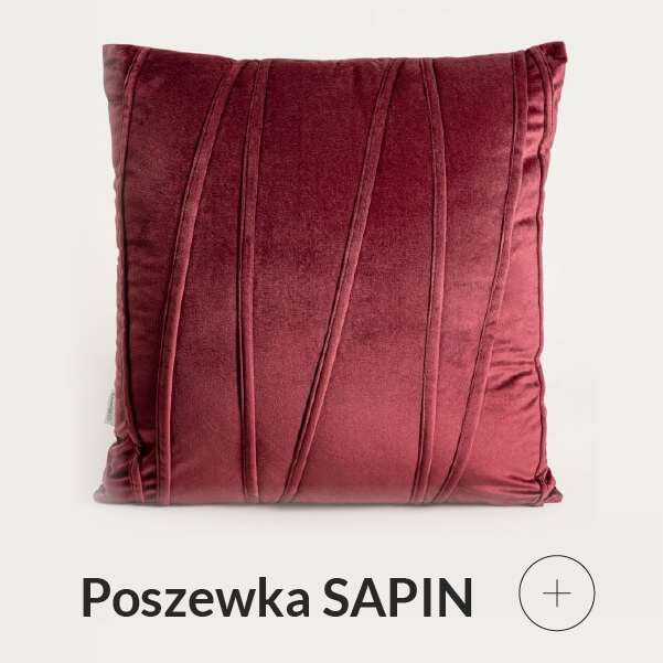 Poszewka dekoracyjna bordowa