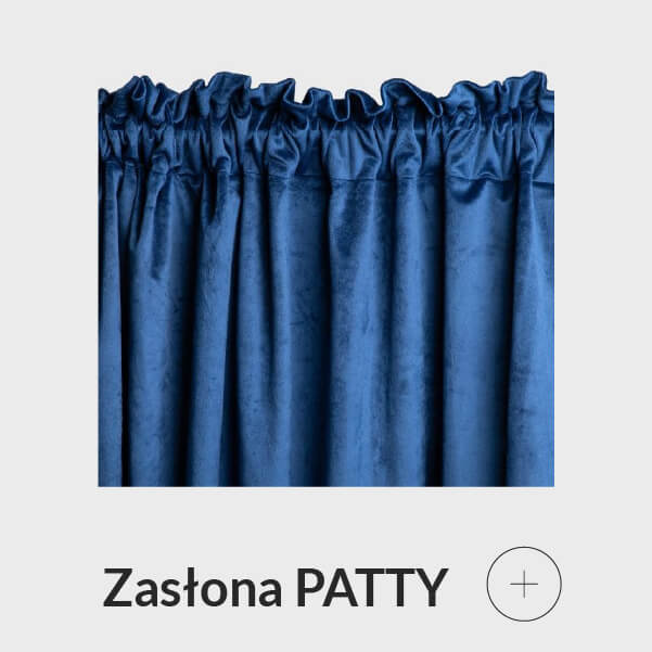 Zasłona welwetowa niebieska