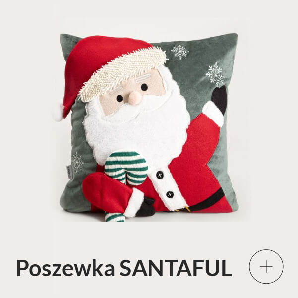 Poszewka świąteczna z Mikołajem