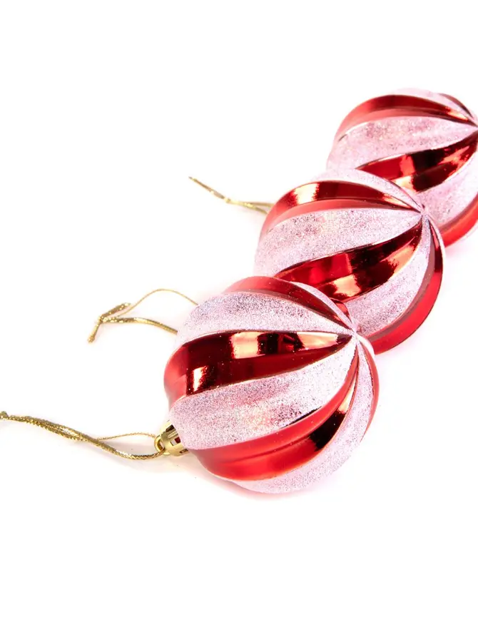 Bombki TIGY candy cane 3 szt.