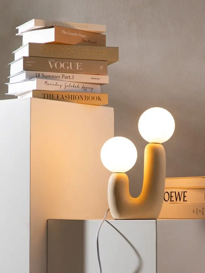 Lampa stołowa ORMIK ceramiczna 20x11x31 cm
