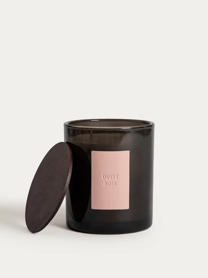 Świeca sojowa URBAN LEATHER Dusty Rose 380 g