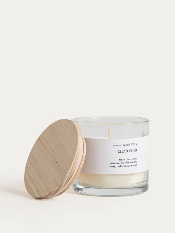 Świeca zapachowa ESSENTIAL Clean Linen 90 g
