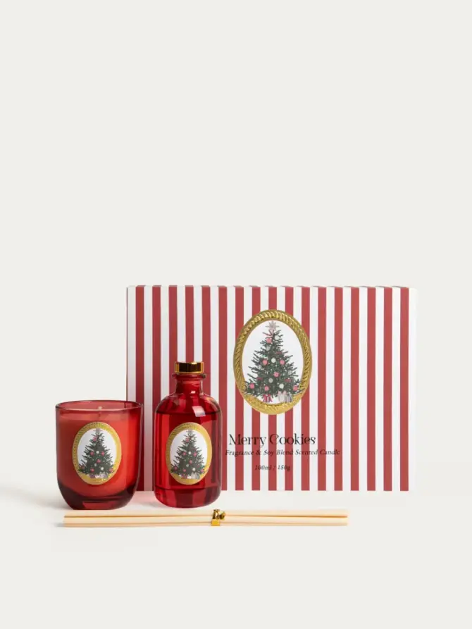 Zestaw zapachowy SWEET CHRISTMAS Merry Cookies 150 g + 100 ml