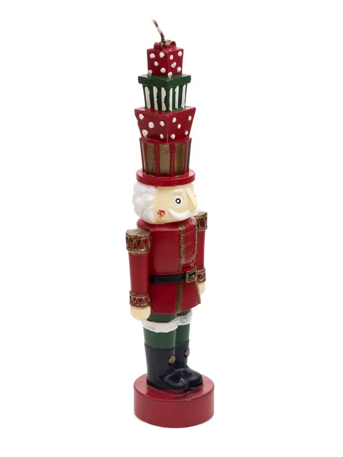 Świeca NUTCRACKER Dziadek z prezentami 25 cm