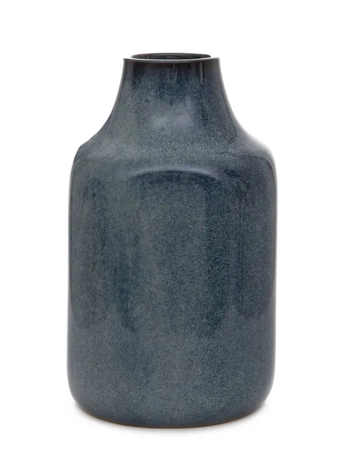 Wazon RUFUS ceramiczny granatowy 13x13x22 cm