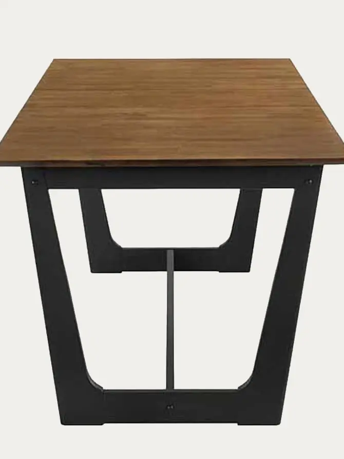 Stół PAHKEL z drewna kauczukowego rozkładany 160-195x90x76 cm