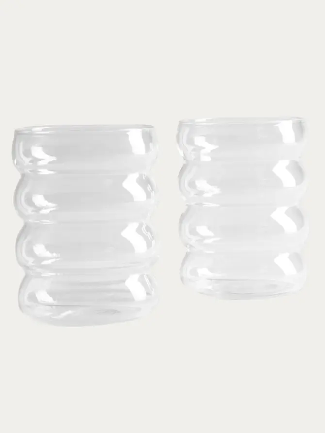 Zestaw szklanek BUBBLY transparentnych, 2 szt. 0,36 l