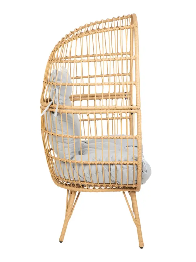 Fotel LAKAI naturalny pleciony 83x65x145cm