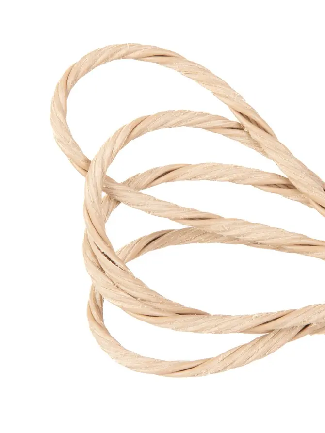 Fotel ACAPULCO TWIST z linki technorattan ze splotem twist naturalny 71x71x80 cm