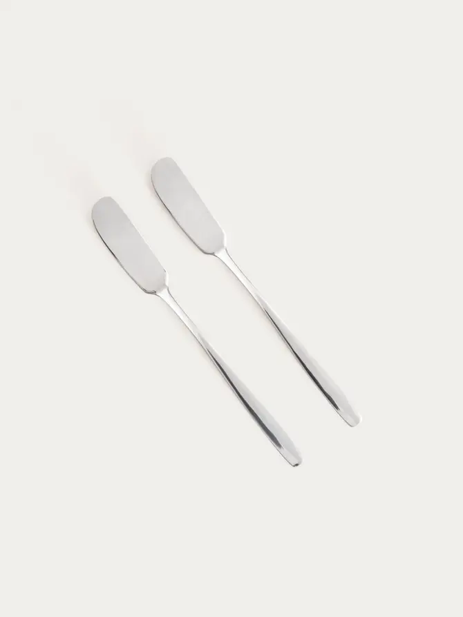 Zestaw nożyków ABELE do masła srebrnych, 17 cm 2 szt.