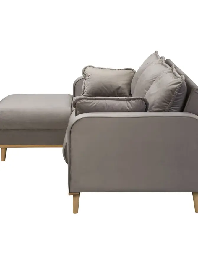 Sofa ILLA Narożnik szary 230x154x84 cm