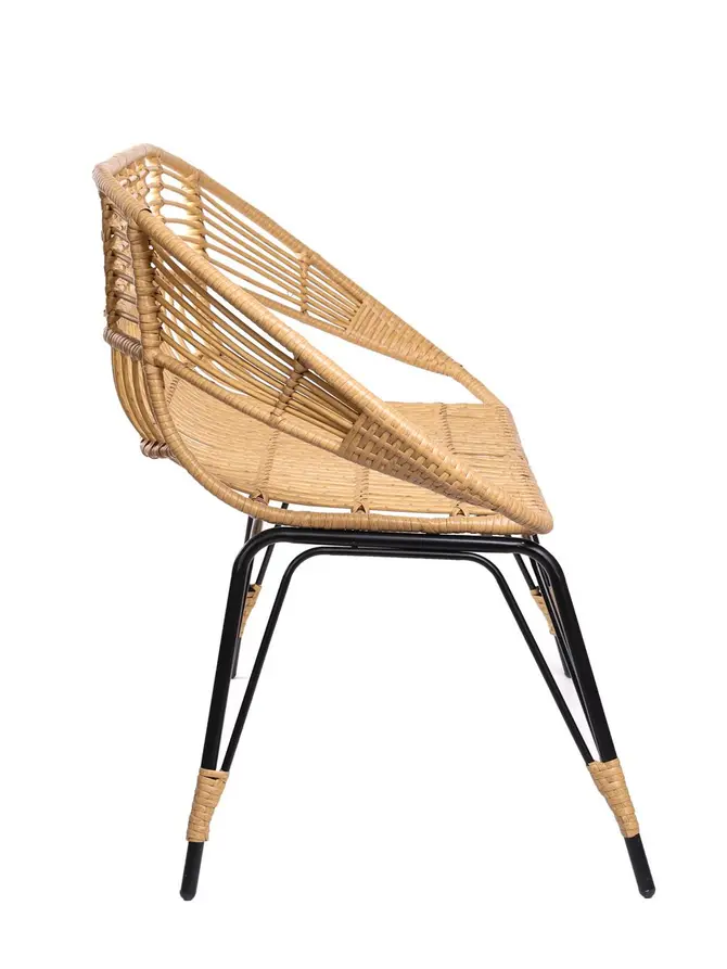 Ławka BOKKA boho pleciona 127x58x80 cm
