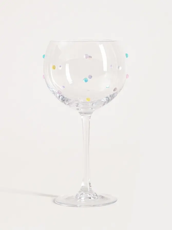 Kieliszek SORRISO w kolorowe kropki 0,52 l