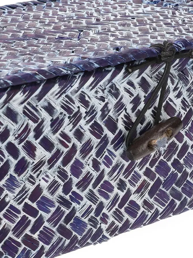 Szkatułka TALULAH granatowa 20x12x8 cm