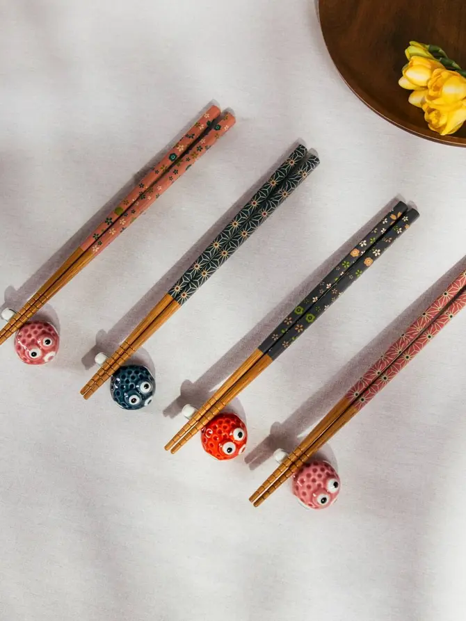 Zestaw KIOTO pałeczek do sushi z podstawkami 8 el