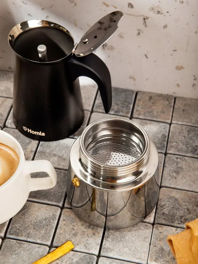 Kawiarka ASTAR MOKKA w kształcie dzbanka czarna 6 cups