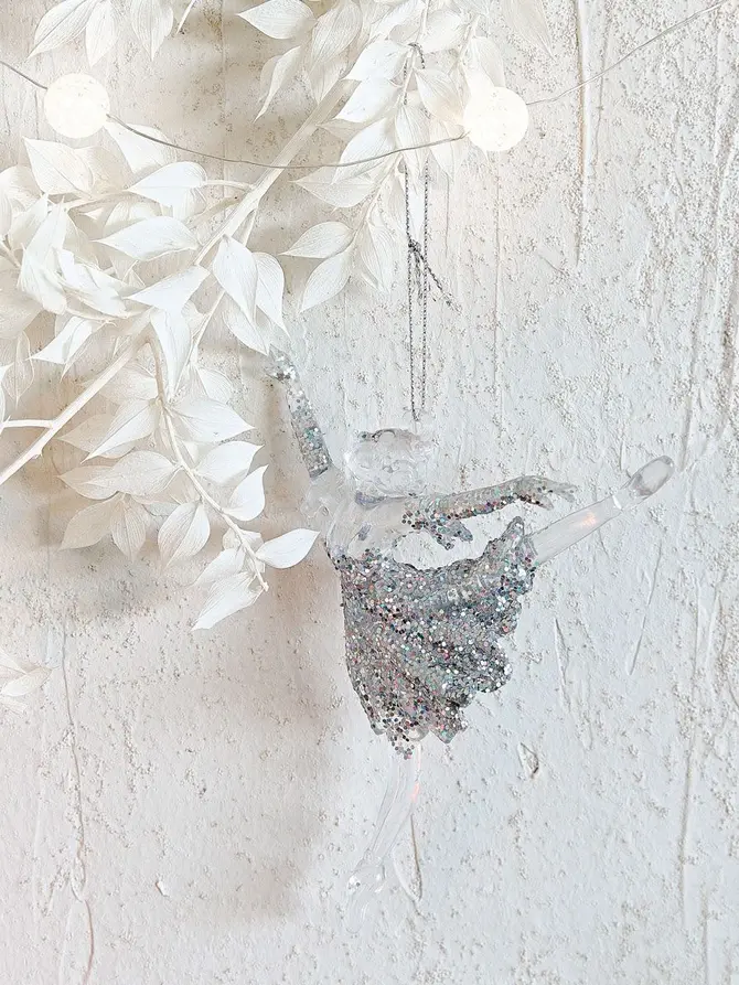 Zawieszka KEJT balerina srebrna 14 cm