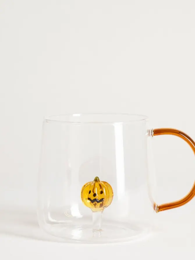 Szklanka PUMPKIN z uchem i dynią w środku 0,47 l