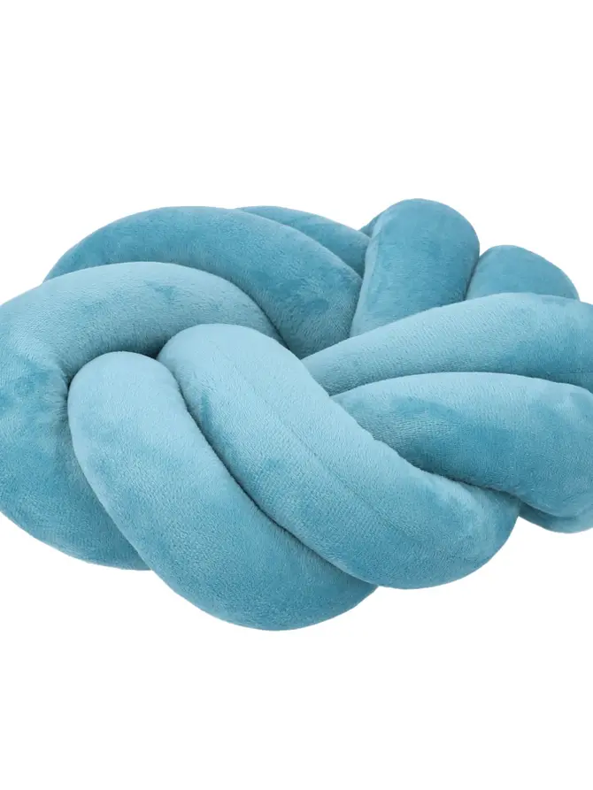 Poduszka OJEDA węzeł turkusowa 30 cm