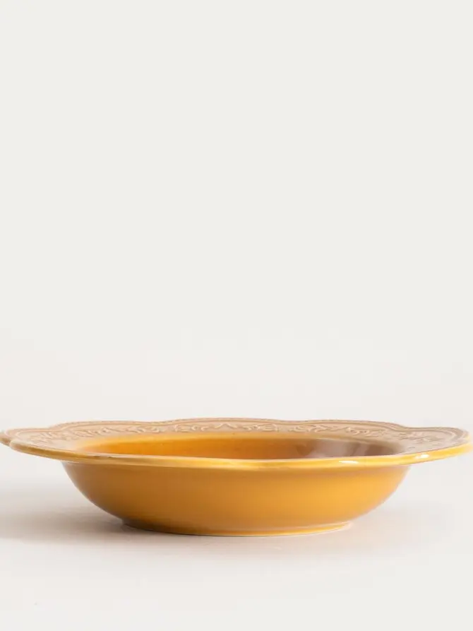 Talerz SALTIS głęboki bursztynowy 22 cm