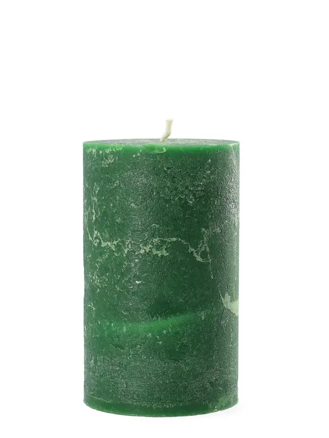 Świeca RUSTIC zielona 7x11 cm