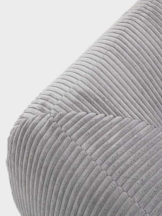 Sofa modułowa SVELA 2-osobowa szara piankowa sztruksowa 161x80x60,5 cm