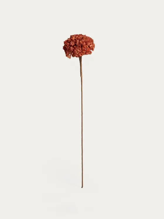 Gałązka sztuczna ARBORA kwiaty ceglaste 70 cm