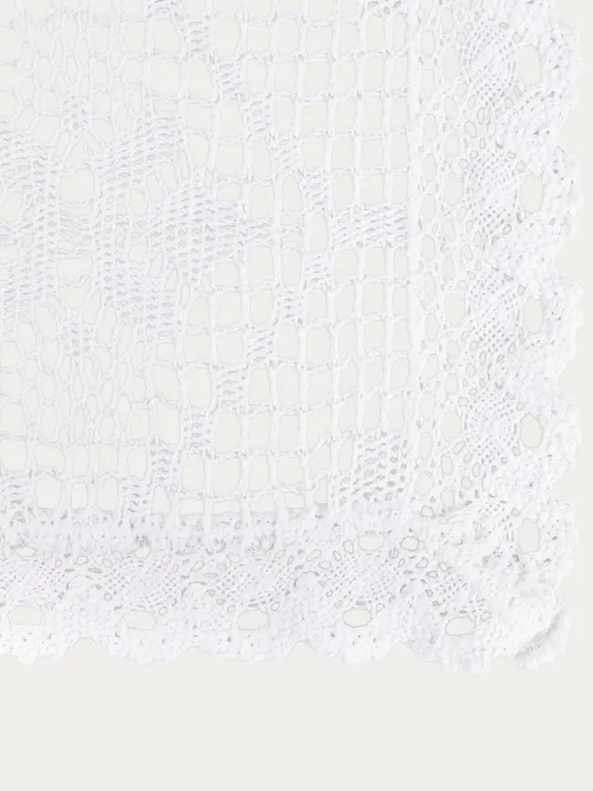Obrus CROCHET szydełkowy biały 130x170 cm