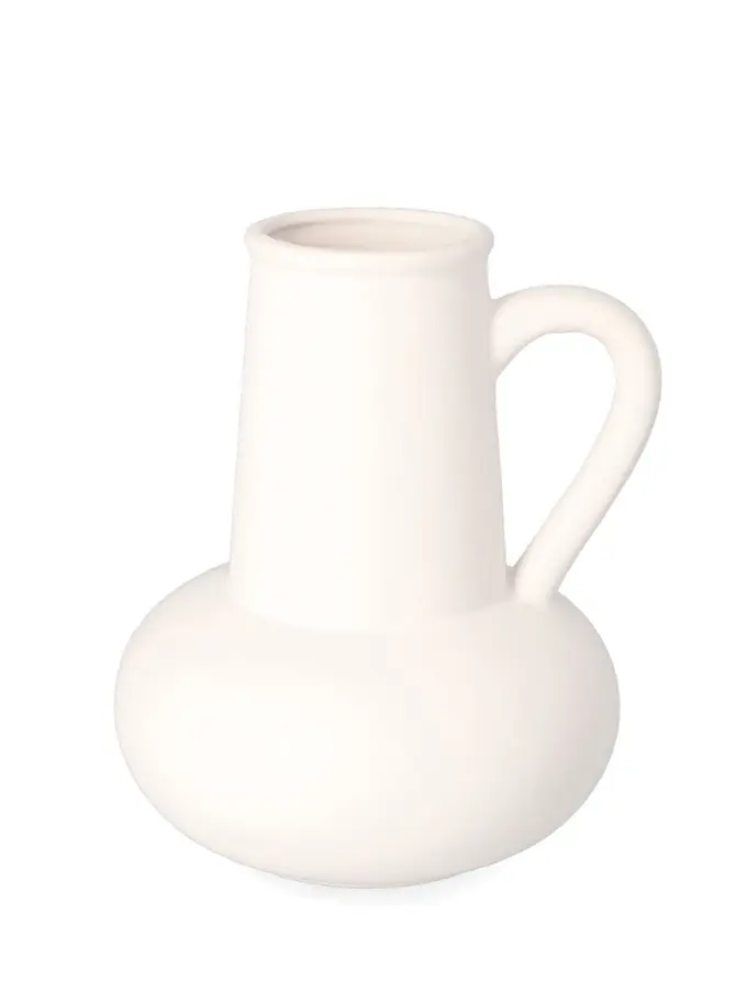 Wazon CAIRO ceramiczny biały 15x14,5x17,5 cm