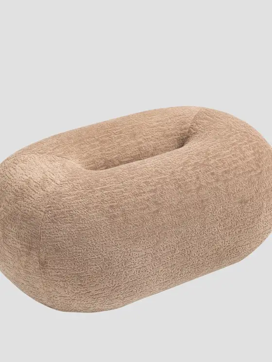 Pufa LUNCTA Beżowa 82x52x34 cm
