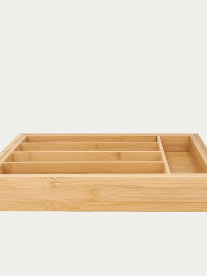 Wkład BAMBOU do szuflady regulowany na sztućce 37x31 cm