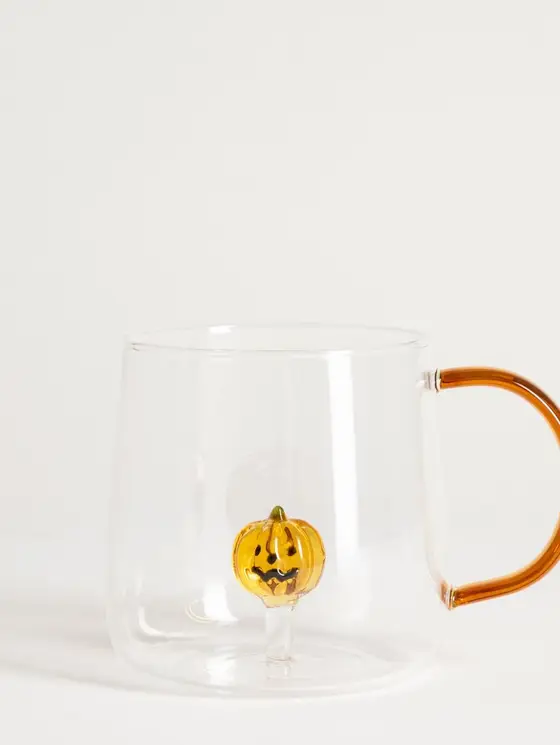 Szklanka PUMPKIN z uchem i dynią w środku 0,47 l