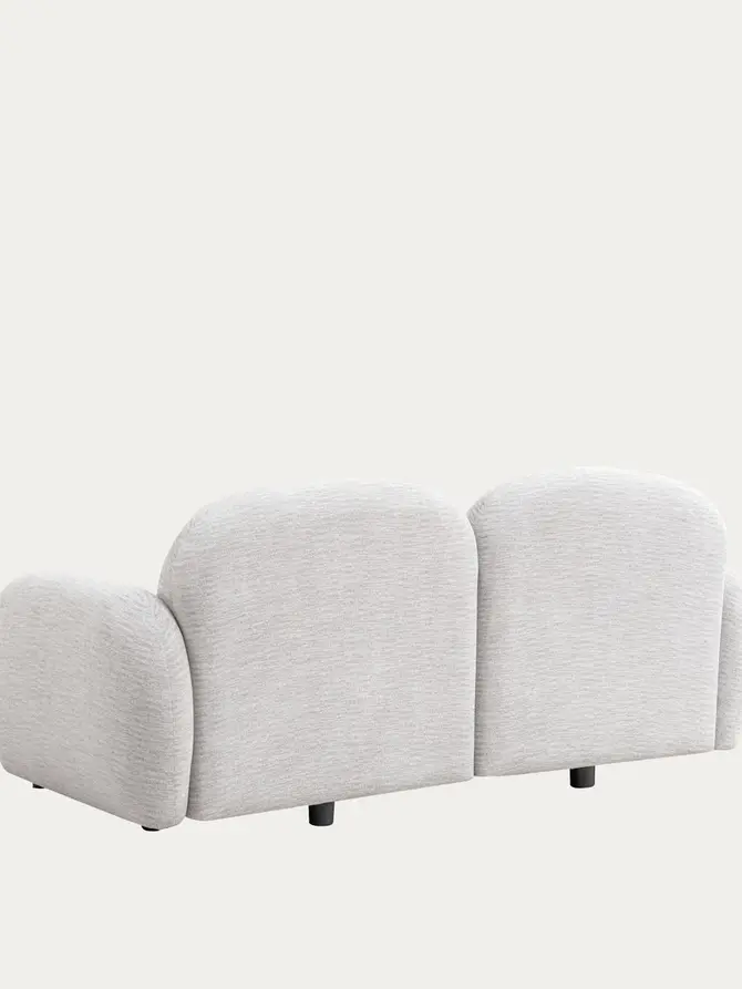 Sofa modułowa HELMI 2-osobowa szara 184x87x73 cm