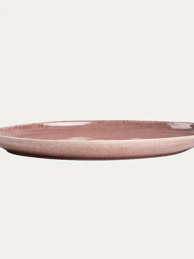 Talerz MYSTIC obiadowy różowy 27 cm