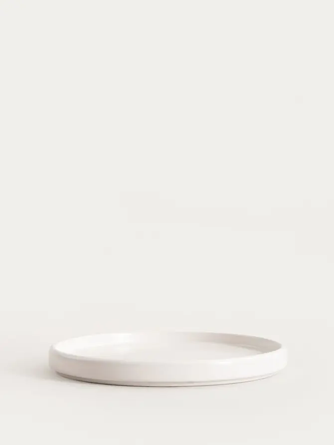 Talerz FAMELIO deserowy biały 21 cm