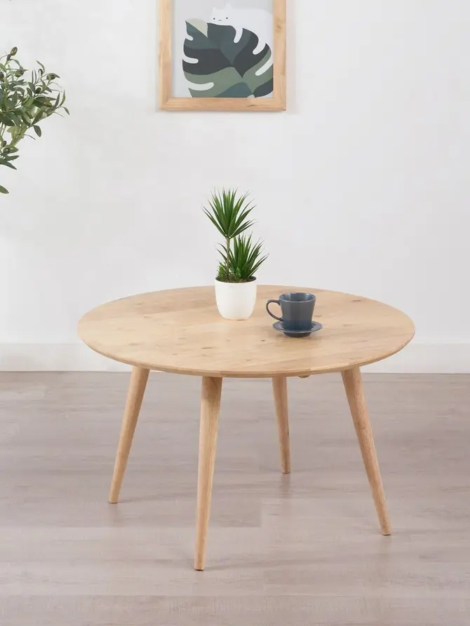 Stolik kawowy ANGU naturalny 75x75x43 cm