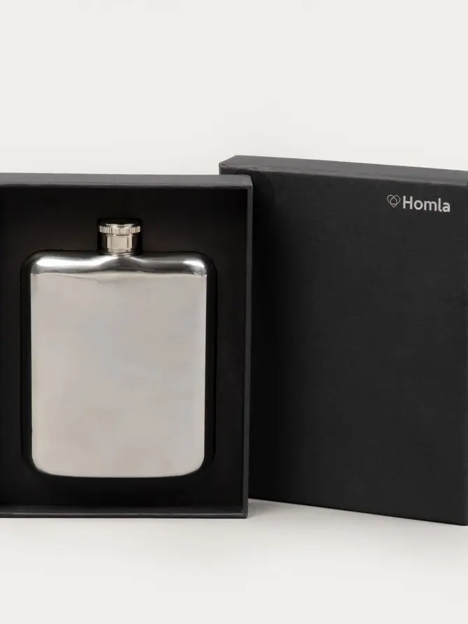 Piersiówka ALCOLE FLASK srebrna 0,2