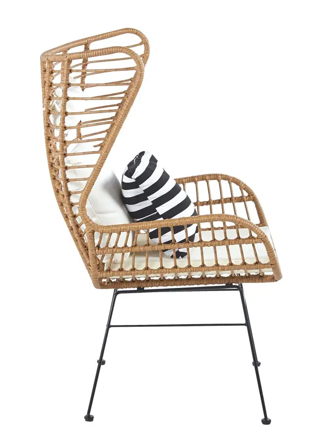 Fotel JARDIN pleciony naturalny 70x80x110cm